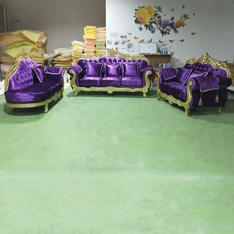 Armchair Large Fabric Sofa Recliner Velvet Purple Wooden Floor Sofa Puffs Double Divano Da Soggiorno Living Room Furniture
Armchair Large Fabric Sofa Recliner Velvet Purple Wooden Floor Sofa Puffs Double Divano Da Soggiorno Living Room Furniture