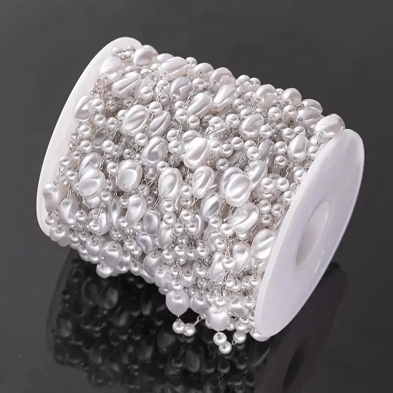Stainless Steel Faux Pearl Chain, Color Retention Jewelry Chain for DIY Necklace Bracelet Making, Versatile Decorative Chain
Stainless Steel Faux Pearl Chain, Color Retention Jewelry Chain for DIY Necklace Bracelet Making, Versatile Decorative Chain