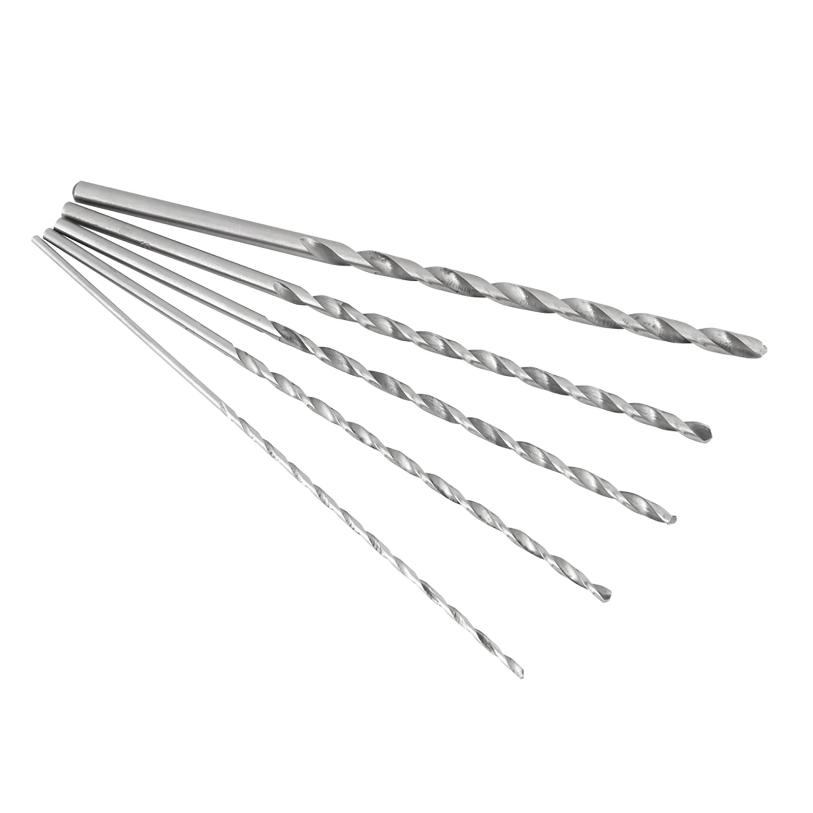 Extra Long High Speed Steel Twist Drill Bits 2-5mm For Wood, 5pcs Set, Ideal for Deep Hole Drilling in Wood and Plastic
Extra Long High Speed Steel Twist Drill Bits 2-5mm For Wood, 5pcs Set, Ideal for Deep Hole Drilling in Wood and Plastic