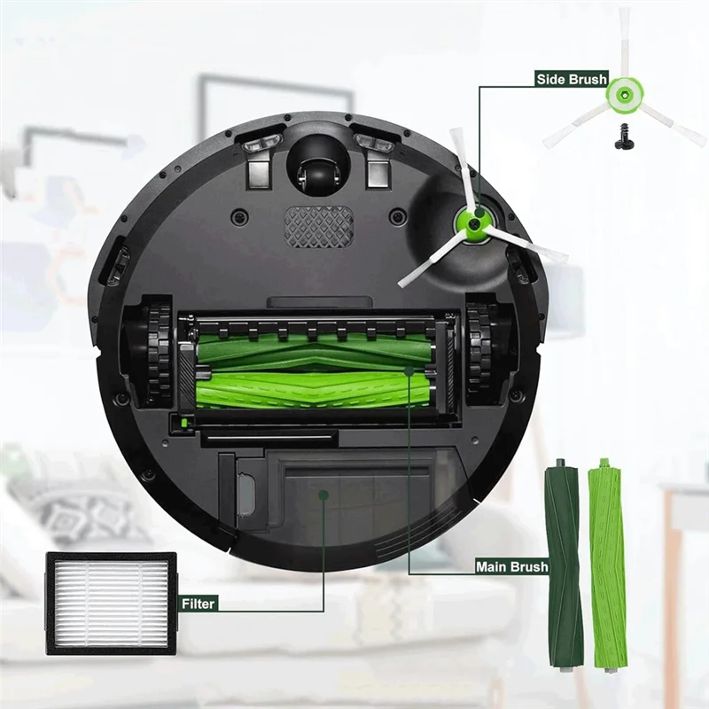 Replacement Parts For Irobot Roomba I3 I3+,I4 I4+,I6 I6+,I7 I7+,I8 I8+,J7 J7+,E5 E6 E7, Roller Side Brushes Filtersm12k
Replacement Parts For Irobot Roomba I3 I3+,I4 I4+,I6 I6+,I7 I7+,I8 I8+,J7 J7+,E5 E6 E7, Roller Side Brushes Filtersm12k