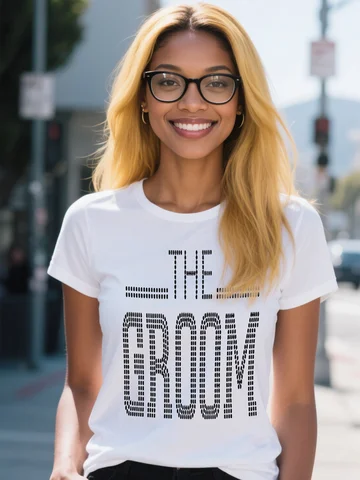 Damska koszulka ze 100% bawełny organicznej - biała High Street Floral Neon Retro