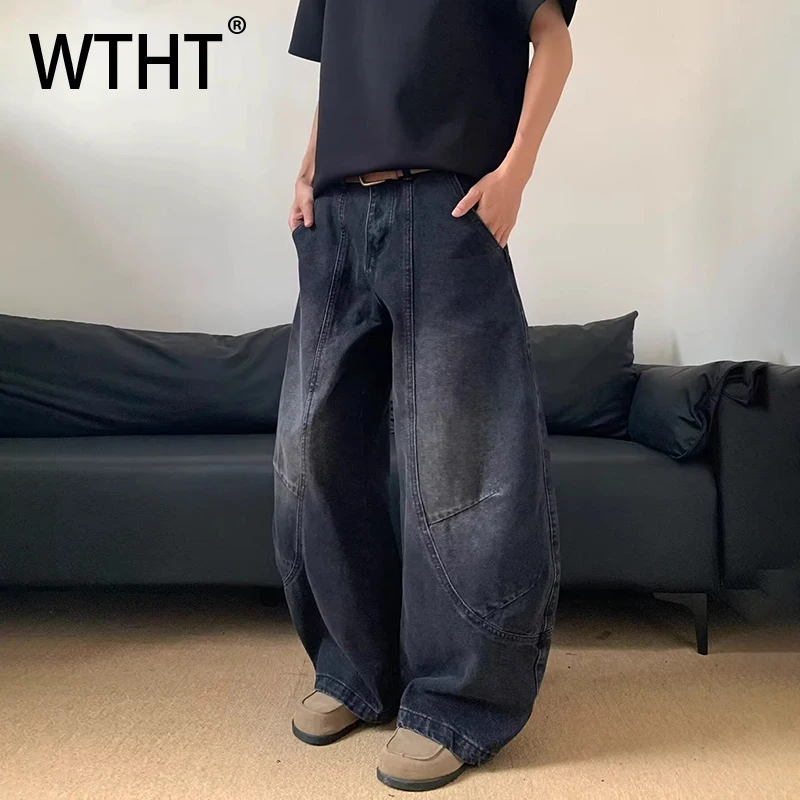 WTHT модные мужские джинсовые брюки с градиентом и деконструктором, модные широкие джинсы с высокой талией, мужские, осень 2023, 2A2435
WTHT модные мужские джинсовые брюки с градиентом и деконструктором, модные широкие джинсы с высокой талией, мужские, осень 2023, 2A2435