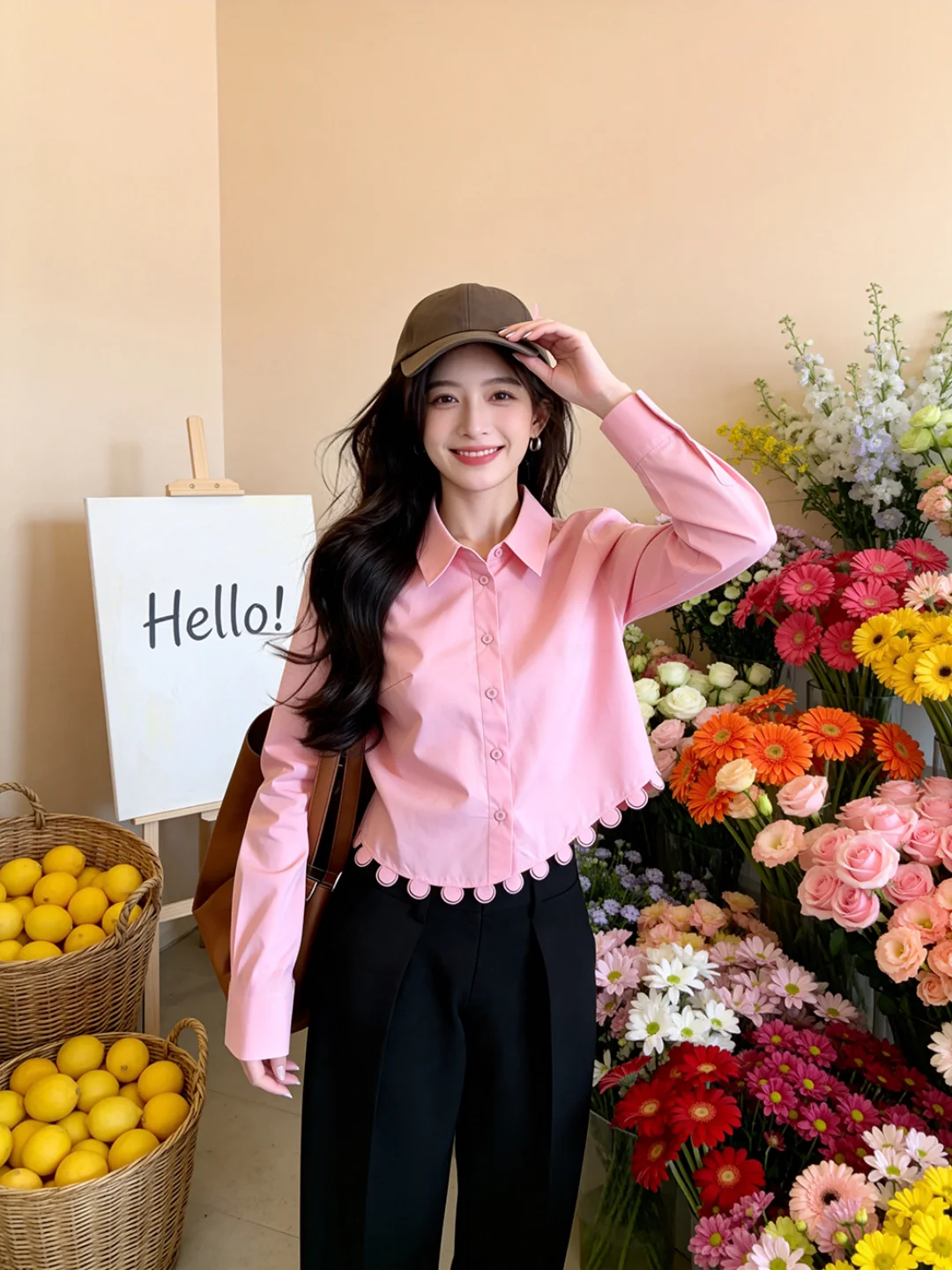 Spring 2026 Women's Pink Long Sleeve Shirt Sweet Style Casual Fashion Slimming Design Collar Stand up Top with Wave
Spring 2026 Women's Pink Long Sleeve Shirt Sweet Style Casual Fashion Slimming Design Collar Stand up Top with Wave