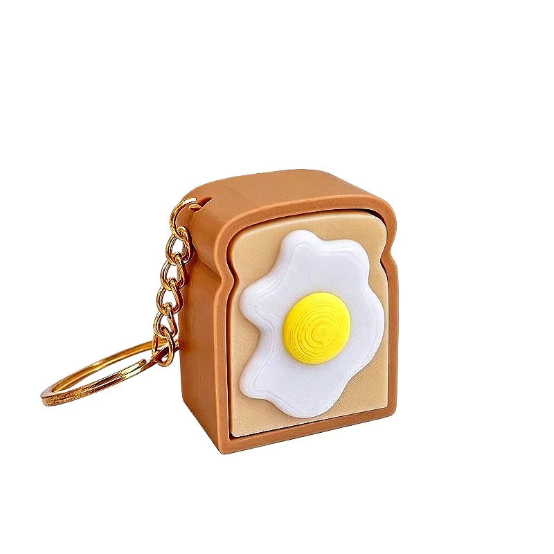 3D Printing Toast Omelet Key Chain Creative Decompression Artifact Cute Bag Pendant Tide Play Small Gifts. keychain cartoon
3D Printing Toast Omelet Key Chain Creative Decompression Artifact Cute Bag Pendant Tide Play Small Gifts. keychain cartoon