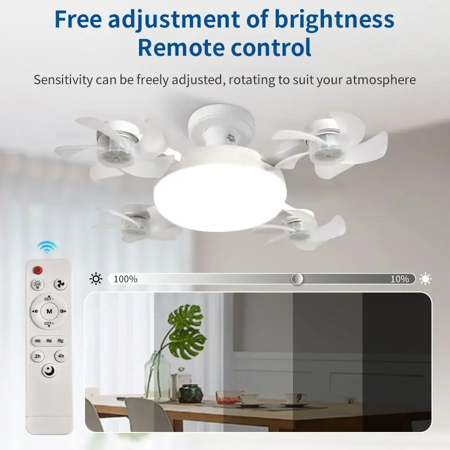 E27 Fan Light 2-in-1 60W Drone Design Ceiling Fan Light with Remote Control AC85-265V Fan Lighting Bulb for Home Restaurant
E27 Fan Light 2-in-1 60W Drone Design Ceiling Fan Light with Remote Control AC85-265V Fan Lighting Bulb for Home Restaurant