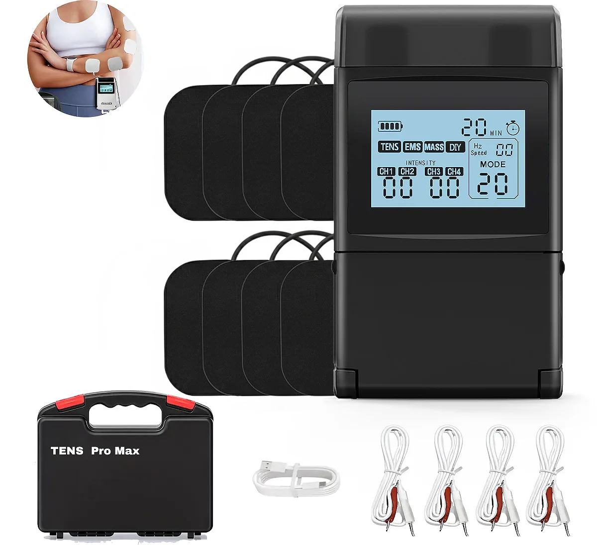 EMS TENS Unit Machine EMS Electric Muscle Therapy Stimulator Physiotherapy Pulse Electric Massage Device Back Body Neck Massager
EMS TENS Unit Machine EMS Electric Muscle Therapy Stimulator Physiotherapy Pulse Electric Massage Device Back Body Neck Massager