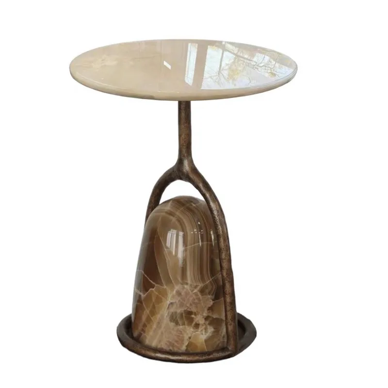a forged brass edge agate marble small coffee living room sofa corner table, bedside and side
a forged brass edge agate marble small coffee living room sofa corner table, bedside and side