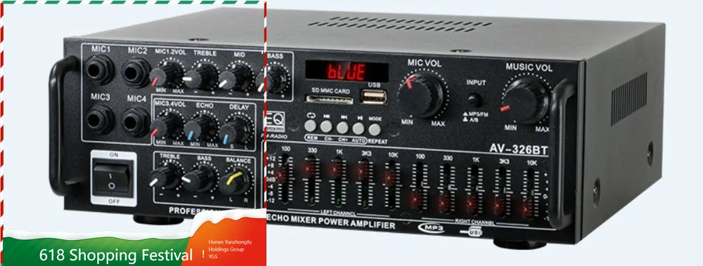 Multifunctional HiFi Amplifier 12V/220V Bluetooth Stereo Amp With Equalizer For Car And Household
Multifunctional HiFi Amplifier 12V/220V Bluetooth Stereo Amp With Equalizer For Car And Household