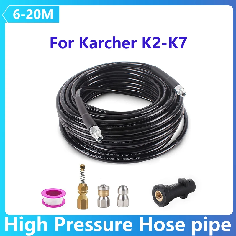 High Pressure Water Cleaning Hose Pipe For Karcher K2-K7 Car Pressure Washer Water Cleaning Nozzle Hose Car Wash Household
High Pressure Water Cleaning Hose Pipe For Karcher K2-K7 Car Pressure Washer Water Cleaning Nozzle Hose Car Wash Household