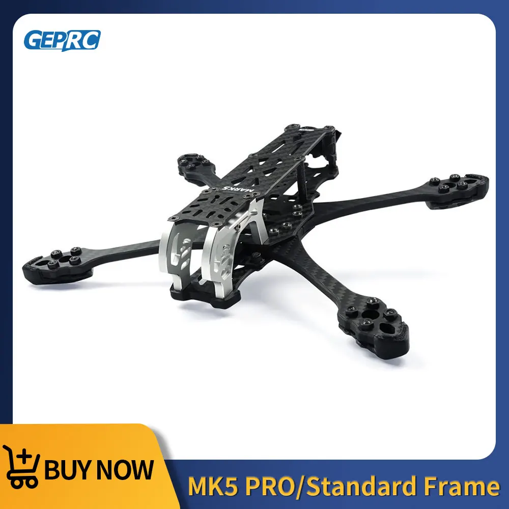 GEPRC GEP-MK5 Frame Suitable Mark5 Series Drone Carbon Fiber for DIY RC FPV Quadcopter Freesryle Drone Accessories Parts
GEPRC GEP-MK5 Frame Suitable Mark5 Series Drone Carbon Fiber for DIY RC FPV Quadcopter Freesryle Drone Accessories Parts