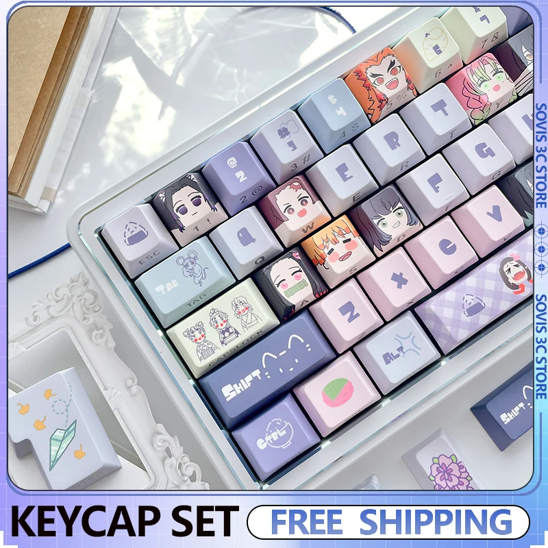 FKKeys Demon Slayer Theme Keycaps Cherry Profile PBT Sublimation Keycap Custom Keyboard Cpas Mechanical Keyboard Keycap Set Gift
FKKeys Demon Slayer Theme Keycaps Cherry Profile PBT Sublimation Keycap Custom Keyboard Cpas Mechanical Keyboard Keycap Set Gift
