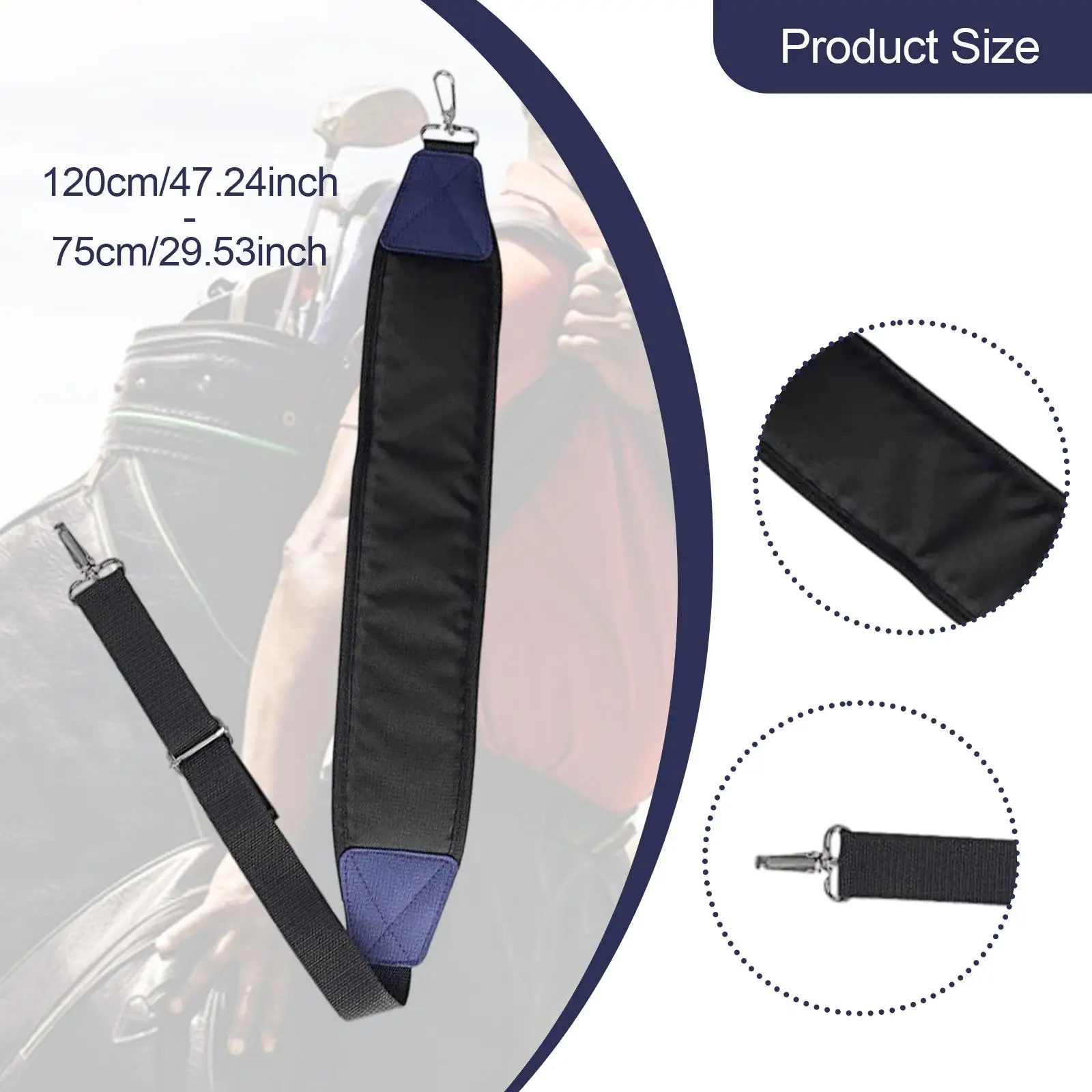 Lightweight Golf Bag Shoulder Strap Replacement Adjustable Padded Nylon Accessory for Golf Caddy Bag and Practice Use
Lightweight Golf Bag Shoulder Strap Replacement Adjustable Padded Nylon Accessory for Golf Caddy Bag and Practice Use
