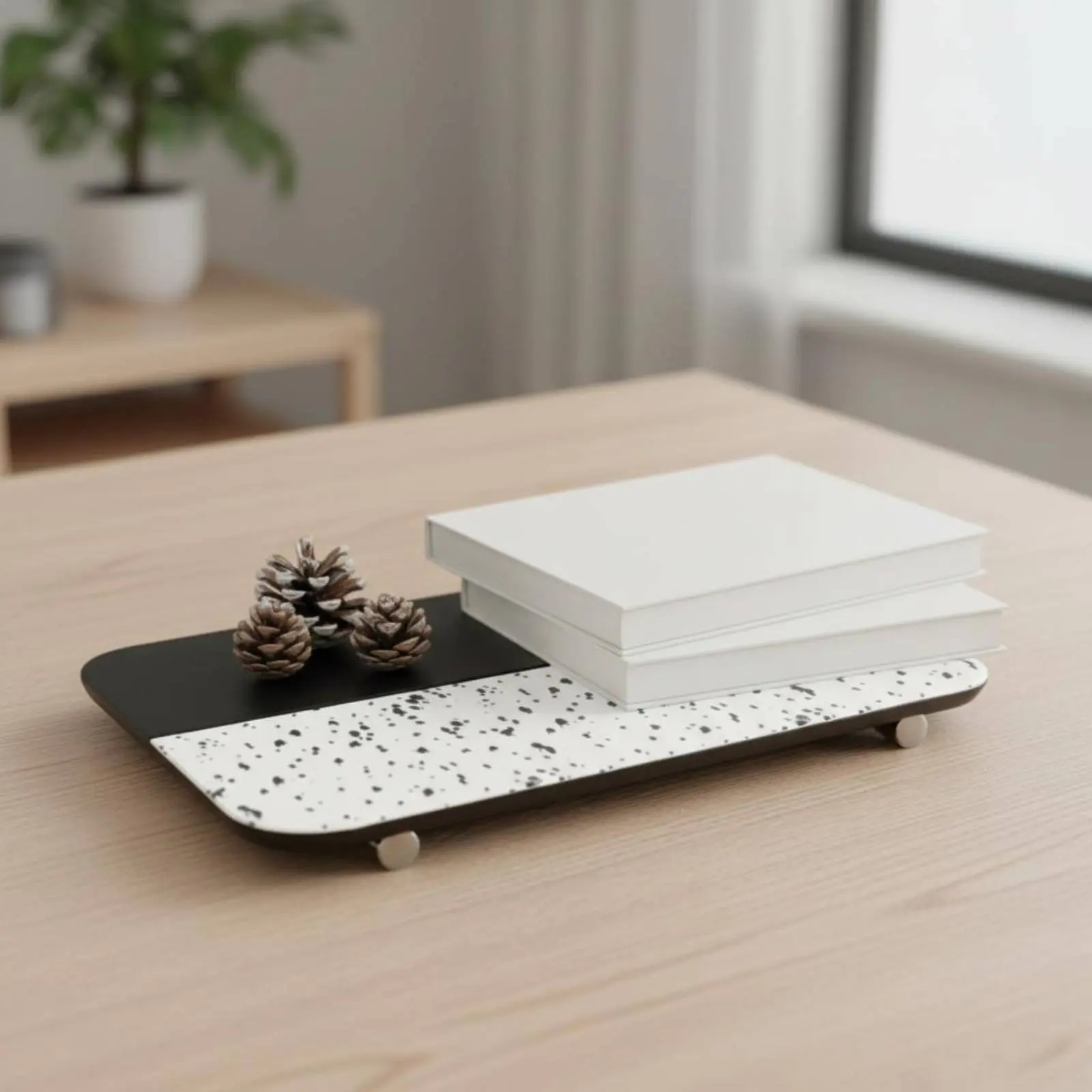 Wood Leather Tray Nordic Design Wooden Rectangle Tray Home Decor Easy to Clean Scratch Resistant for Entryway
Wood Leather Tray Nordic Design Wooden Rectangle Tray Home Decor Easy to Clean Scratch Resistant for Entryway