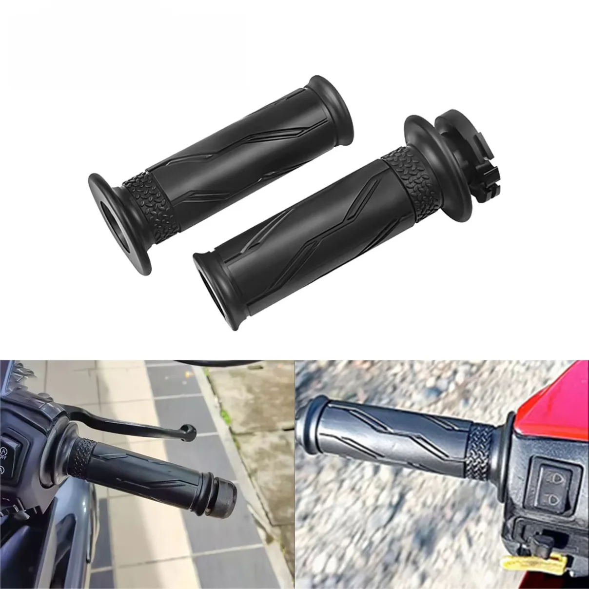 7/8" 22mm Motorcycle Hand Grips Rubber Gel Grip with Bar End Plug for Honda Kawasaki Yamaha Ducati Suzuki BMW Vespa Aprilia
7/8" 22mm Motorcycle Hand Grips Rubber Gel Grip with Bar End Plug for Honda Kawasaki Yamaha Ducati Suzuki BMW Vespa Aprilia