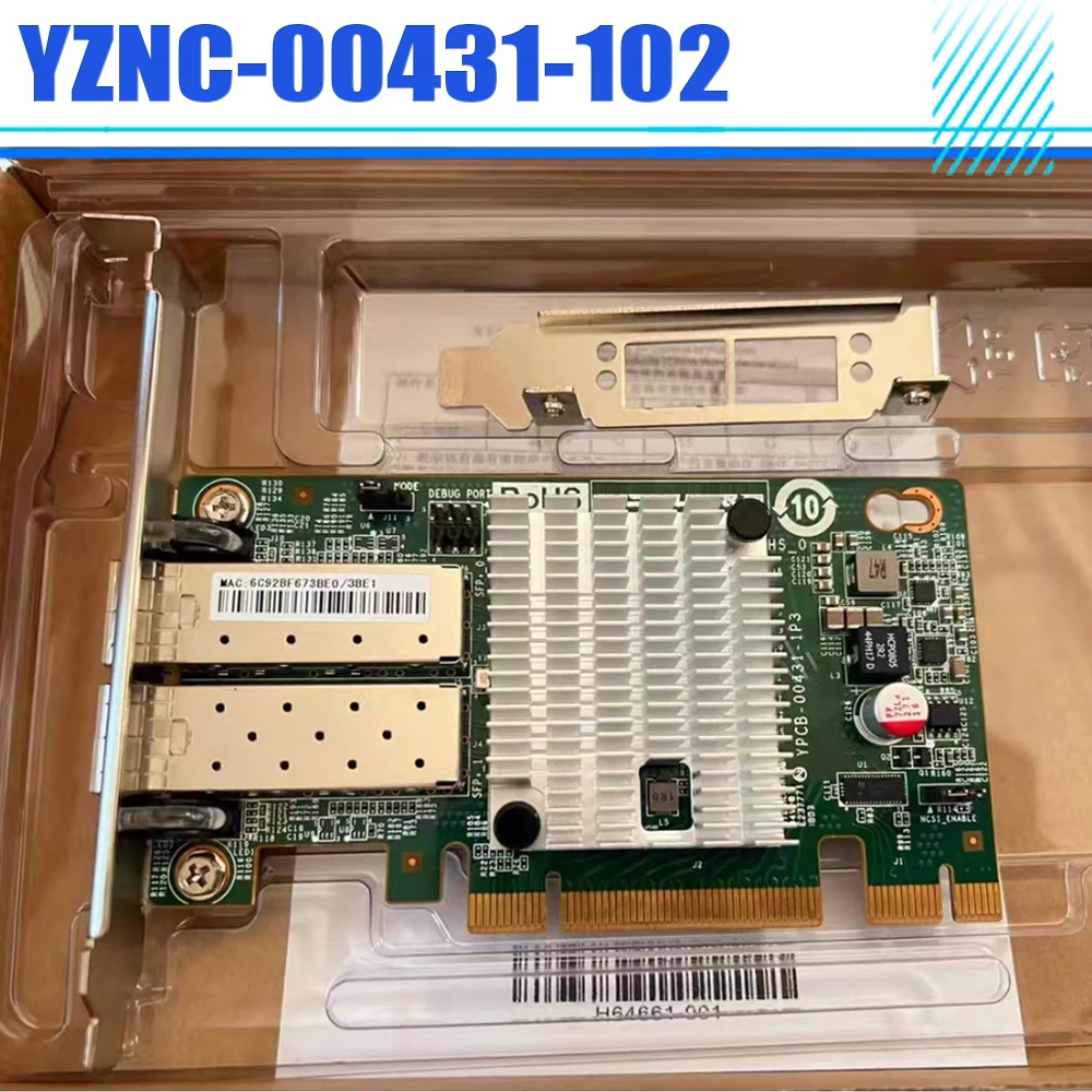 YZNC-00431-102 For Inspur 10GB Optical Port X710DA2 FTX710-BM2 10 Gigabit Dual Port Net-work Card 82599ES
YZNC-00431-102 For Inspur 10GB Optical Port X710DA2 FTX710-BM2 10 Gigabit Dual Port Net-work Card 82599ES