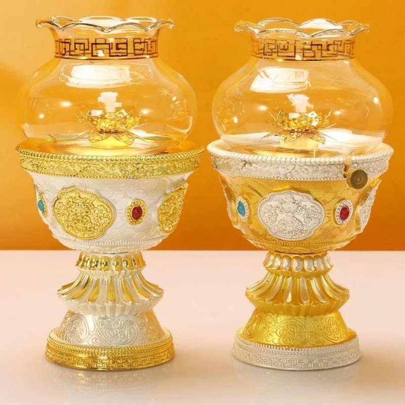 Nepal Candlestick,Resin Alloy Wind Shield With lid Candle Cup,Tibetan Handicraft Altars Lamp,Buddhist Desktop Decorative,21 cm
Nepal Candlestick,Resin Alloy Wind Shield With lid Candle Cup,Tibetan Handicraft Altars Lamp,Buddhist Desktop Decorative,21 cm