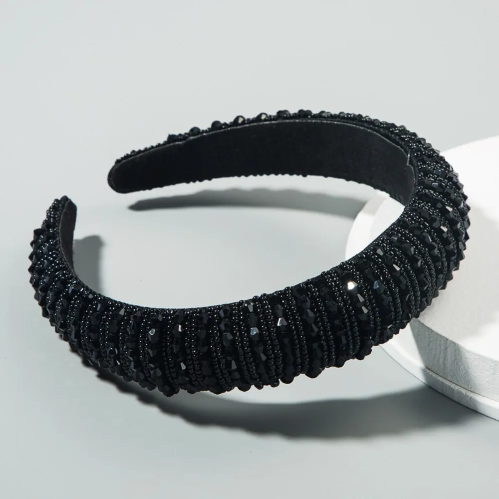 Elegant Baroque Crystal Headband Baroque Blingbling Sponge Hairband Headwear Solid Color Vintage Hair Accessories Banquet
Elegant Baroque Crystal Headband Baroque Blingbling Sponge Hairband Headwear Solid Color Vintage Hair Accessories Banquet