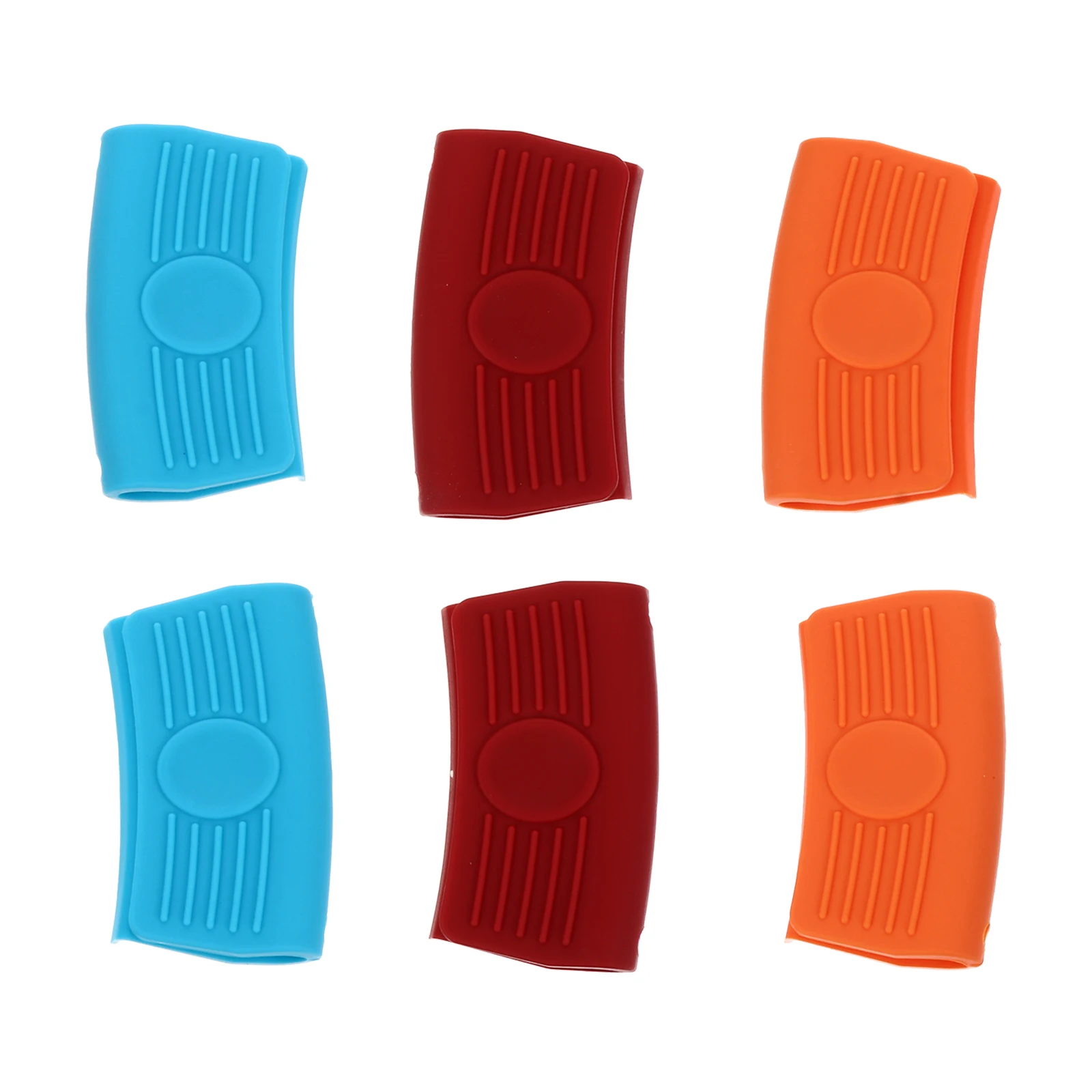 3 Pair Heat Insulated Pot Grips Silicone Assist Handles Hot Cover Scald Proof Quality Material Fits Most Pots Pans Trays
3 Pair Heat Insulated Pot Grips Silicone Assist Handles Hot Cover Scald Proof Quality Material Fits Most Pots Pans Trays
