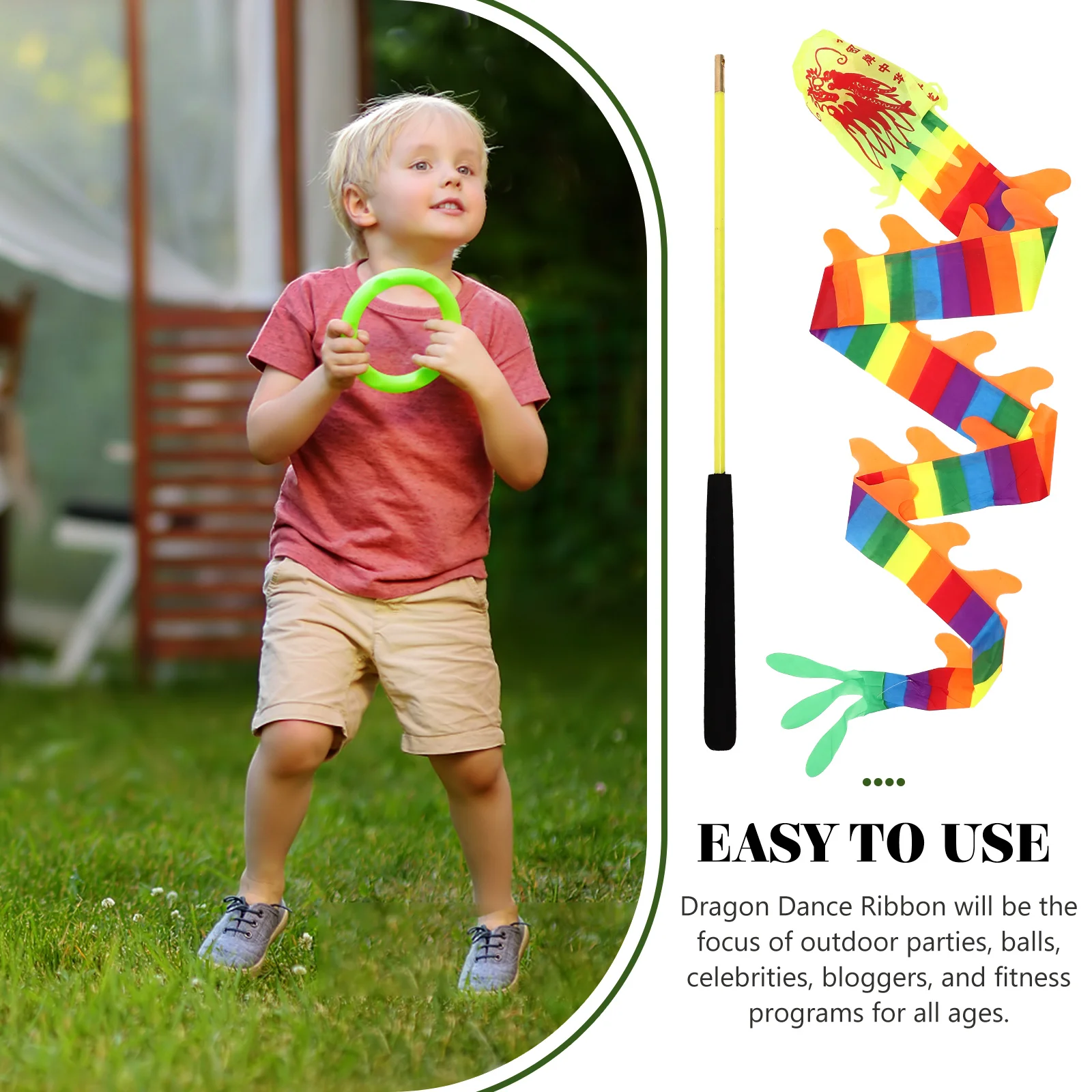 Dragon Ribbon Smooth Wear-Resistant Performance Prop For Gymnastics Festival Party Supplies Chinese
Dragon Ribbon Smooth Wear-Resistant Performance Prop For Gymnastics Festival Party Supplies Chinese