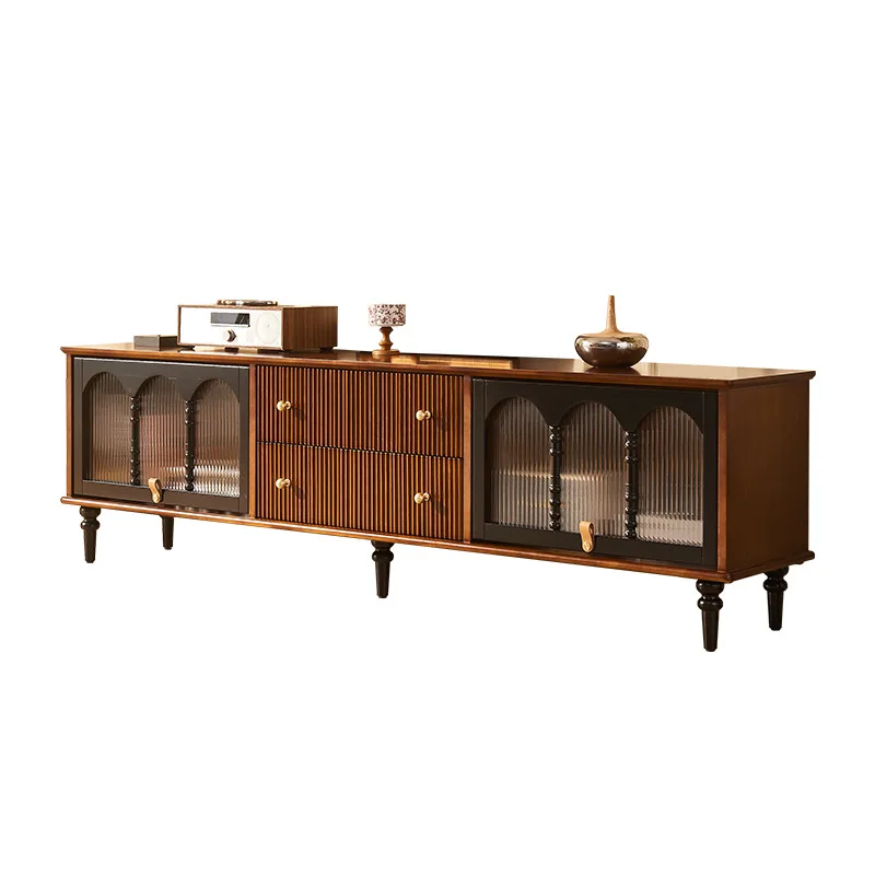 TV cabinet with drawers, living room against the wall audio-visual cabinet, American retro storage and storage integrated cabine
TV cabinet with drawers, living room against the wall audio-visual cabinet, American retro storage and storage integrated cabine