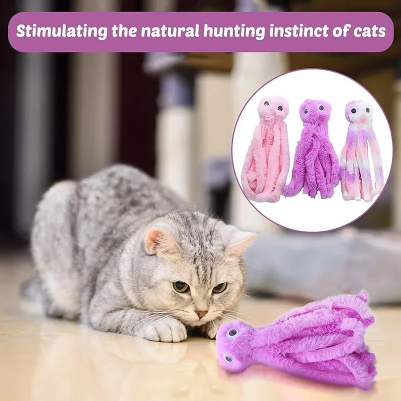 Cute octopus cat toys for kittens and young cats, cat toys for chewing, plush toys, pet supplies Cute keychain Cat tail Cat nap
Cute octopus cat toys for kittens and young cats, cat toys for chewing, plush toys, pet supplies Cute keychain Cat tail Cat nap