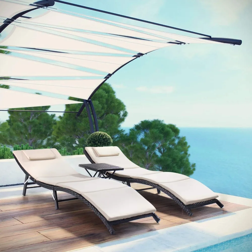 Outdoor Chaise Lounge Chair, 3 Pieces Chaises Set Poolside Rattan Reclining , Outdoor Chaise Lounge Chair
Outdoor Chaise Lounge Chair, 3 Pieces Chaises Set Poolside Rattan Reclining , Outdoor Chaise Lounge Chair