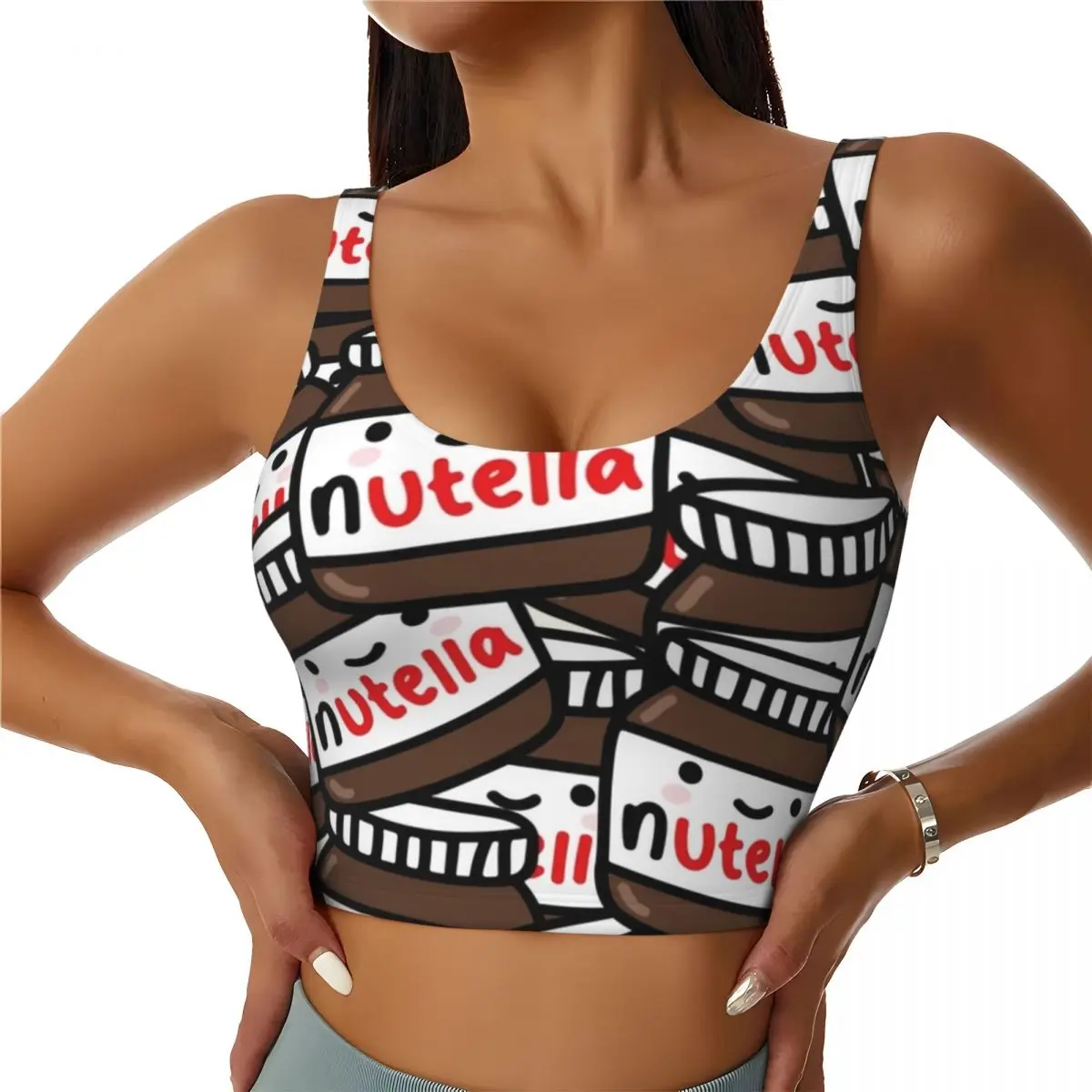Custom High Impact Cute Nutellas Pattern Sports Bra Women's Gym Workout Yoga Crop Top
Custom High Impact Cute Nutellas Pattern Sports Bra Women's Gym Workout Yoga Crop Top