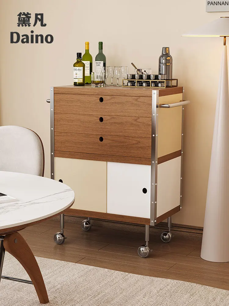 Medieval dining side cabinet narrow mobile tea cabinet trolley living room storage small cabinet storage low
Medieval dining side cabinet narrow mobile tea cabinet trolley living room storage small cabinet storage low