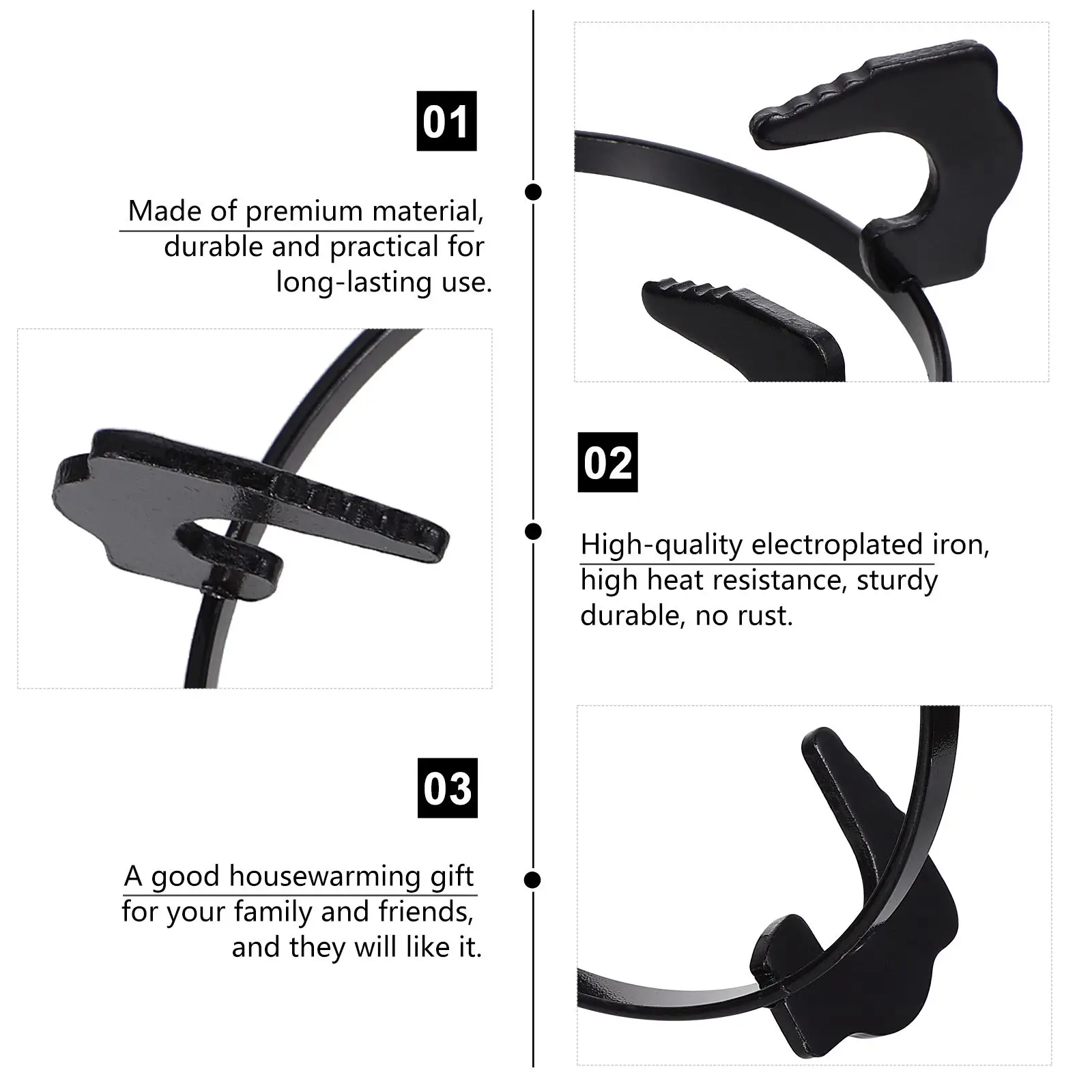 Black Thickened Round Burner Rack Gas Stove Support Electroplated Iron Cookware Parts Kitchen Gadgets Sturdy Brackets Cooking
Black Thickened Round Burner Rack Gas Stove Support Electroplated Iron Cookware Parts Kitchen Gadgets Sturdy Brackets Cooking