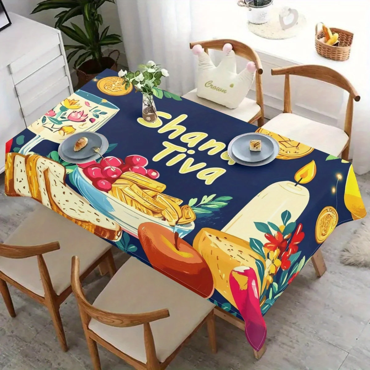 Rosh Hashanah Waterproof Tablecloth Jewish New Year Decoration Shana Tova Honeypot Fruits Table Cloths Kitchen Party Table Decor
Rosh Hashanah Waterproof Tablecloth Jewish New Year Decoration Shana Tova Honeypot Fruits Table Cloths Kitchen Party Table Decor