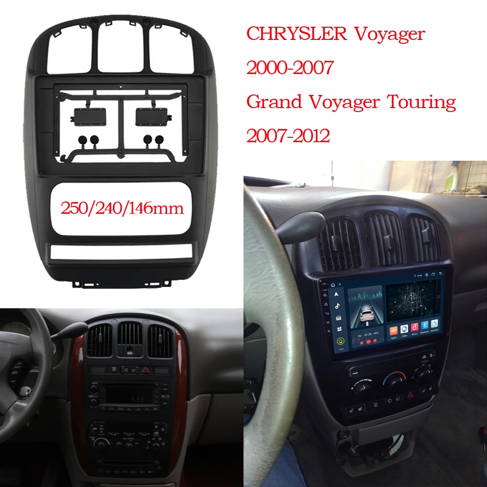 Car Stereo 10.1 Inch Big Screen Fascia Frame Adapter For chrysler grand voyager touring 2Din Dash Audio Fitting Panel Frame Kit
Car Stereo 10.1 Inch Big Screen Fascia Frame Adapter For chrysler grand voyager touring 2Din Dash Audio Fitting Panel Frame Kit
