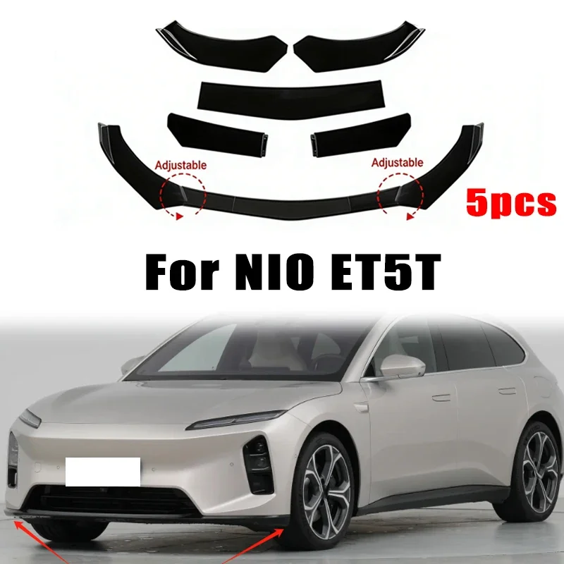 5Pcs ABS Material Universal Car Front Bumper Separator Bumper Lip Body Kit Duck Lip Separator For NIO ET5T Car Accessories
5Pcs ABS Material Universal Car Front Bumper Separator Bumper Lip Body Kit Duck Lip Separator For NIO ET5T Car Accessories