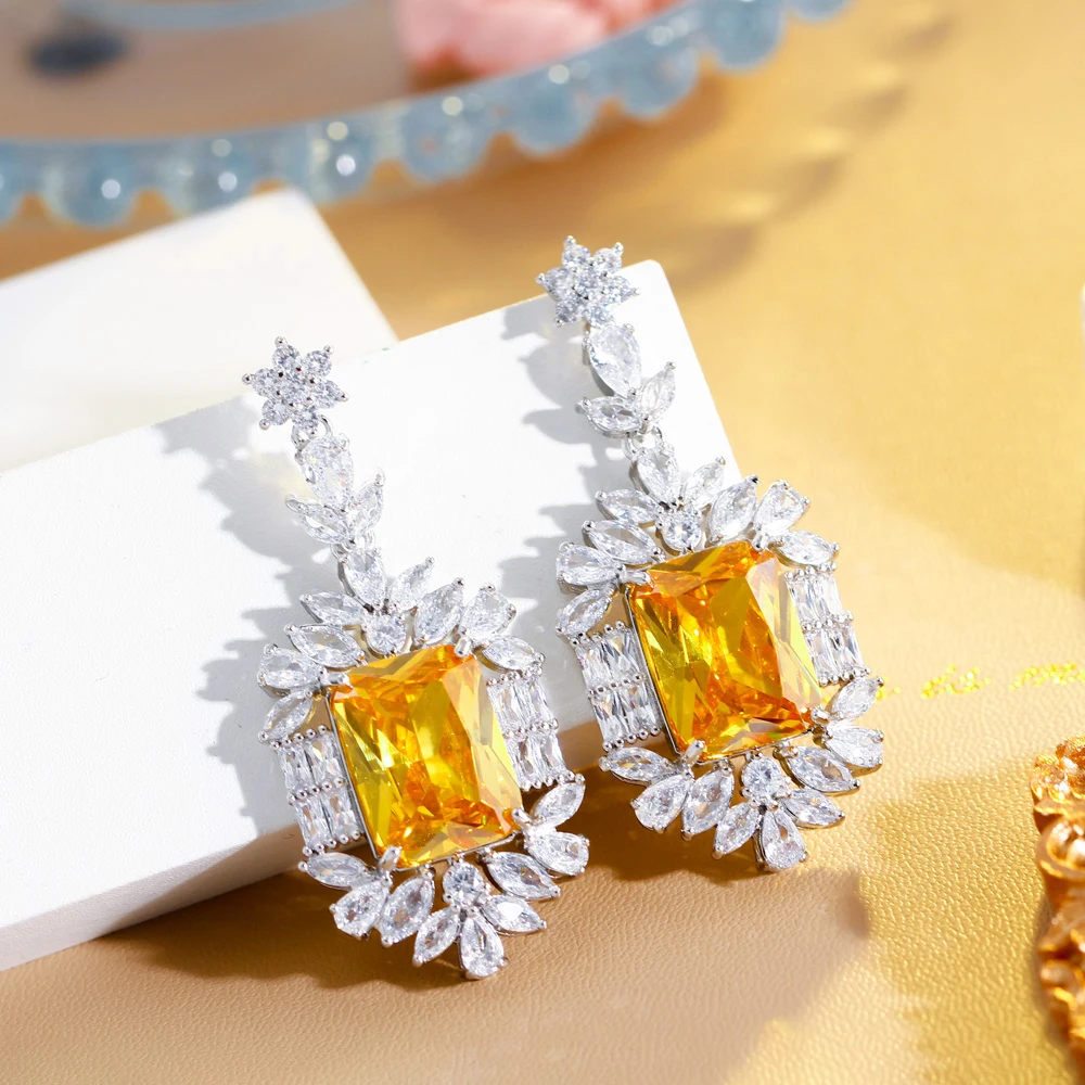 ThreeGraces Elegant Yellow Cubic Zirconia Long Big Rectangle CZ Dangle Drop Earrings for Women Fashion Bridal Prom Jewelry ER938
ThreeGraces Elegant Yellow Cubic Zirconia Long Big Rectangle CZ Dangle Drop Earrings for Women Fashion Bridal Prom Jewelry ER938