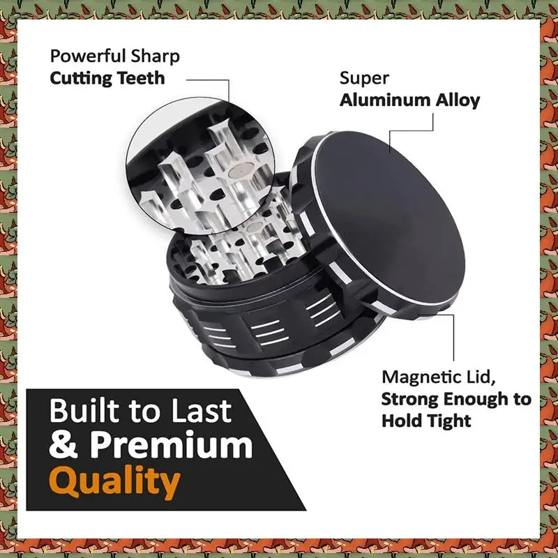 2 Pcs Black And Gold Spice Grinder 2.5Inch - Easy-To-Use Kitchen Utensil For Freshly Ground Spices (Black)
2 Pcs Black And Gold Spice Grinder 2.5Inch - Easy-To-Use Kitchen Utensil For Freshly Ground Spices (Black)