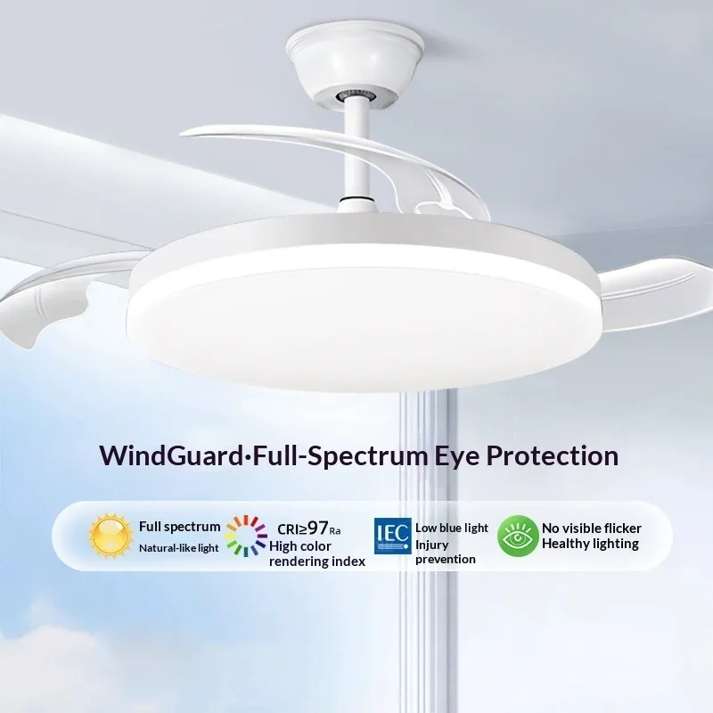 Лампа с вентилятором полного спектра Гостиная Главная спальня Современный минималистский ультратонкий светильник для защиты глаз Столовая Невидимый
Лампа с вентилятором полного спектра Гостиная Главная спальня Современный минималистский ультратонкий светильник для защиты глаз Столовая Невидимый