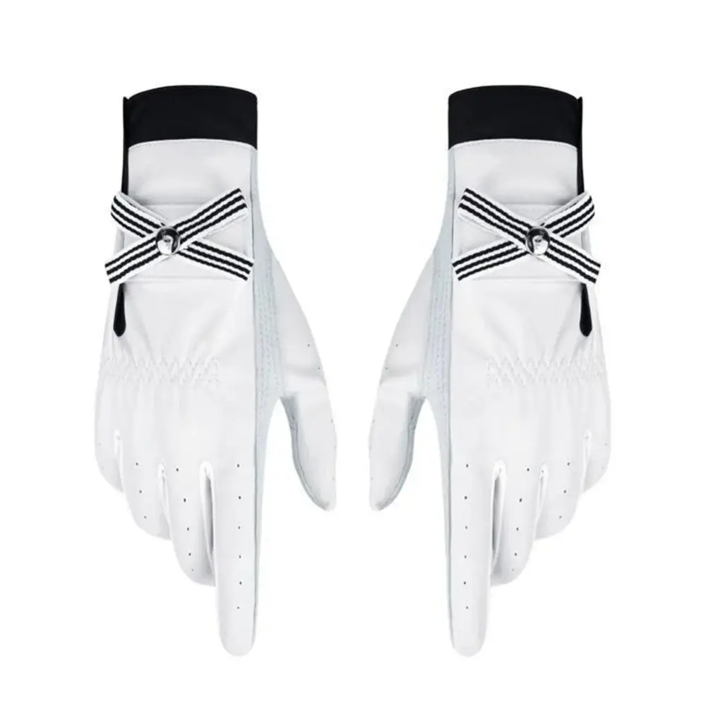 1 Pair Breathable Sheepskin Women's Golf Gloves Non-slip Comfort Full Finger Golf Gloves Soft Elastic Sheepskin Bow Golf Gloves
1 Pair Breathable Sheepskin Women's Golf Gloves Non-slip Comfort Full Finger Golf Gloves Soft Elastic Sheepskin Bow Golf Gloves