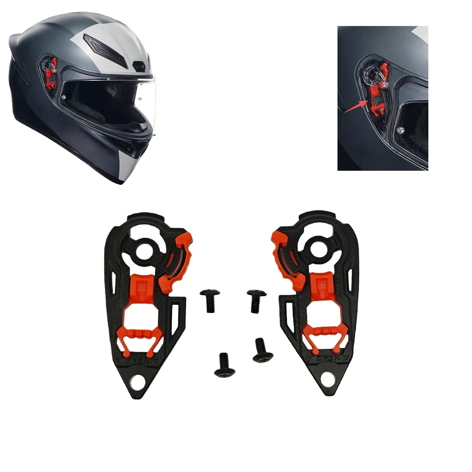 Base Plate Replacement for AGV K1,K1S,K3SV,K5,K5S Gear PlateVisera Casco Moto
Base Plate Replacement for AGV K1,K1S,K3SV,K5,K5S Gear PlateVisera Casco Moto