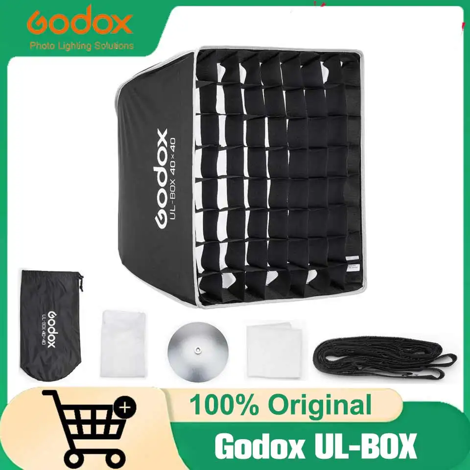 Godox UL-BOX 40/60/90cm Square SoftBox, Quick Release Umbrella Softbox, Bowens Mount Light Diffuser Softbox for LED Video Light
Godox UL-BOX 40/60/90cm Square SoftBox, Quick Release Umbrella Softbox, Bowens Mount Light Diffuser Softbox for LED Video Light