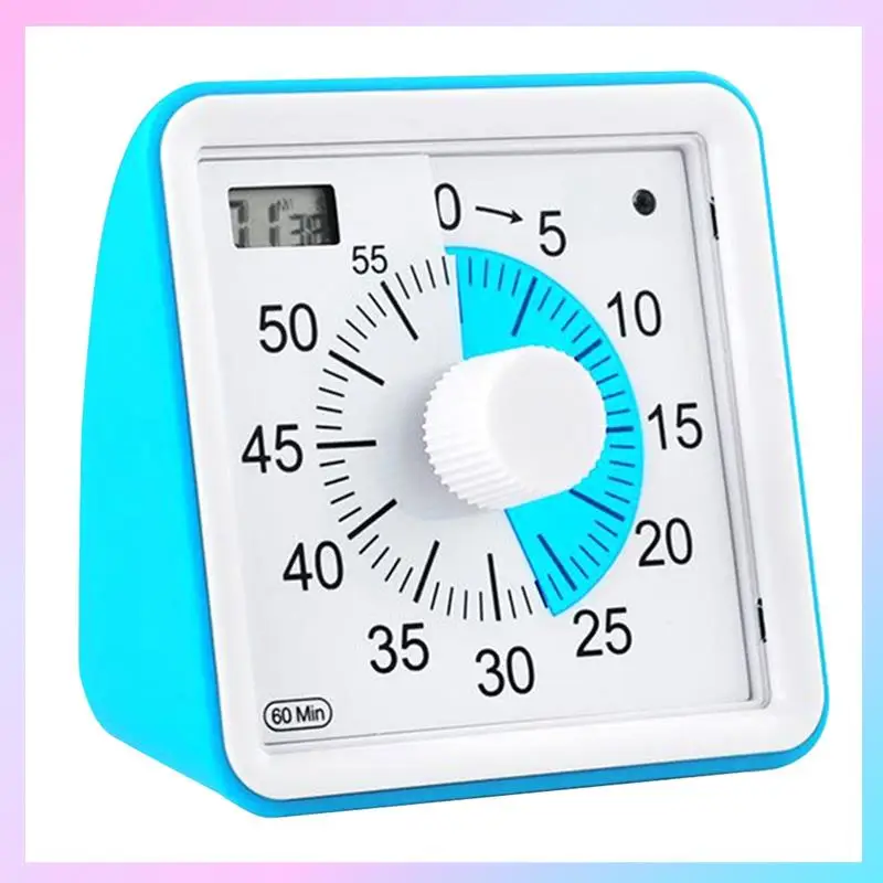 AB25-Визуальный таймер с защитным чехлом, бесшумный, 60 минут для взрослых с напоминанием о низкой мощности, синий
AB25-Визуальный таймер с защитным чехлом, бесшумный, 60 минут для взрослых с напоминанием о низкой мощности, синий