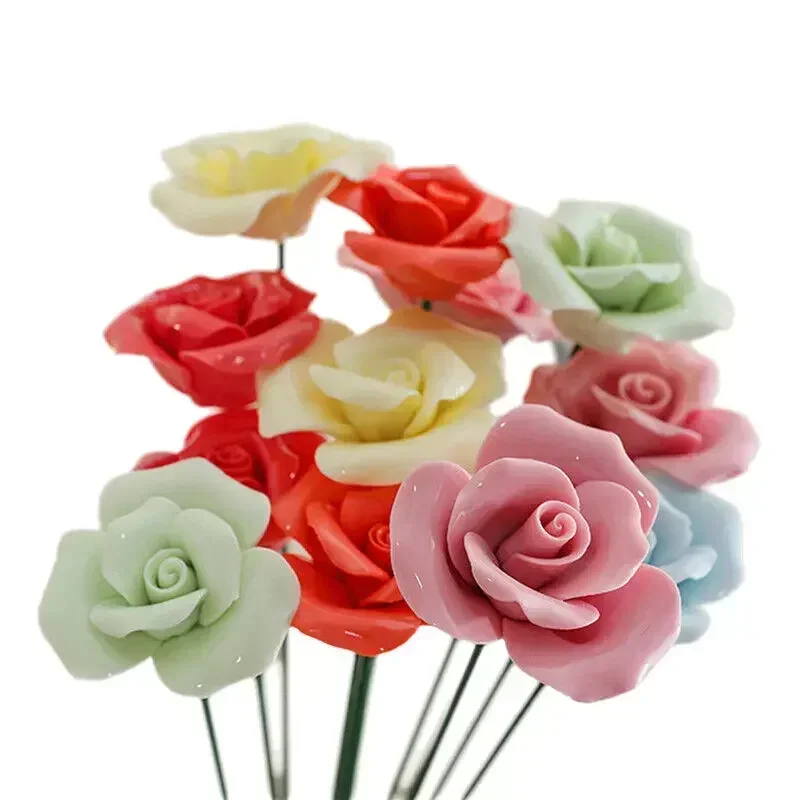 5pc Ceramic Handmade Flowers Garden Stake Decor Creative Art Floral Home Decoration Wedding Party Prop Festivity Occasion
5pc Ceramic Handmade Flowers Garden Stake Decor Creative Art Floral Home Decoration Wedding Party Prop Festivity Occasion