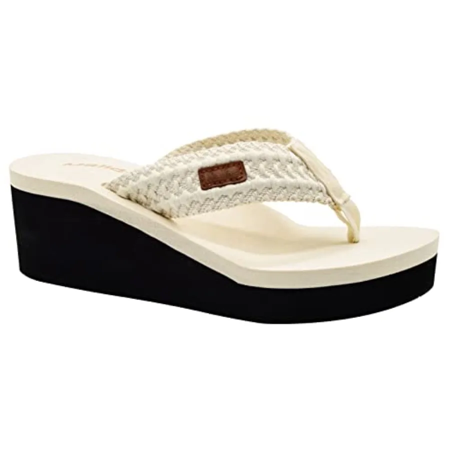 MALIDA Womens Wedge Arch Support Flip Flops Cushion Soft Rubber Midsole Platform Thong Sandals with Rubber Sole
MALIDA Womens Wedge Arch Support Flip Flops Cushion Soft Rubber Midsole Platform Thong Sandals with Rubber Sole