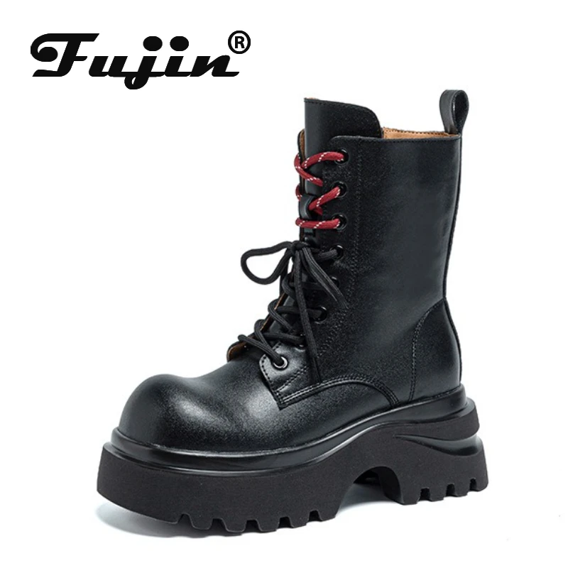 Fujin 7 см мотоциклетные ботинки для женщин, пикантные дизайнерские осенние теплые зимние ботинки в стиле панк, женские ботильоны с платформой, удобная обувь
Fujin 7 см мотоциклетные ботинки для женщин, пикантные дизайнерские осенние теплые зимние ботинки в стиле панк, женские ботильоны с платформой, удобная обувь