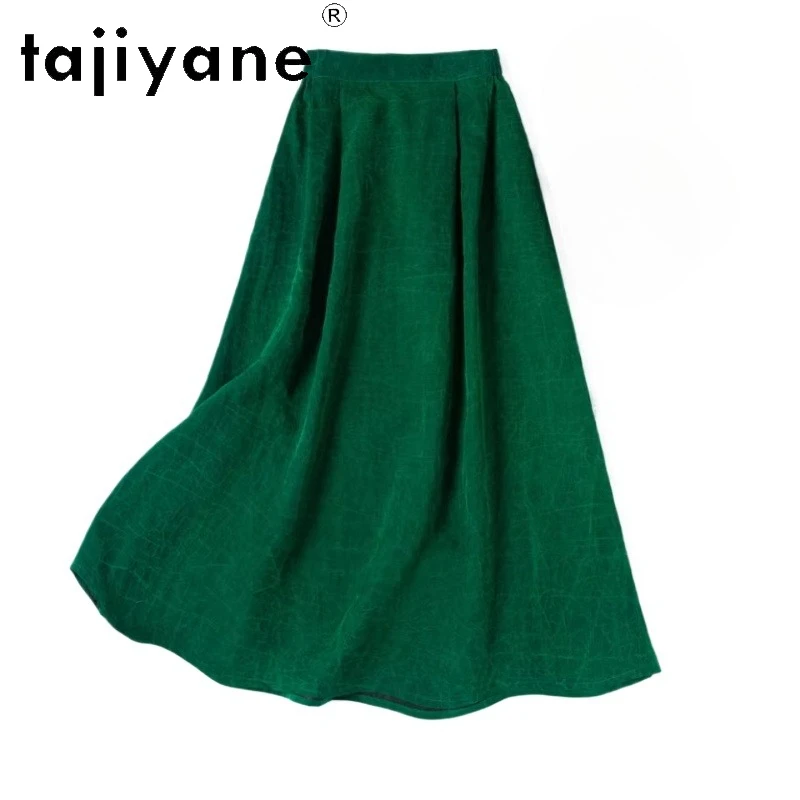 TAJIYANE 100% Mulberry Silk Skirt High Quality Long Women's Skirts Xiangyun Sha Green Summer Skirt Woman Clothing 2026 шорты
TAJIYANE 100% Mulberry Silk Skirt High Quality Long Women's Skirts Xiangyun Sha Green Summer Skirt Woman Clothing 2026 шорты