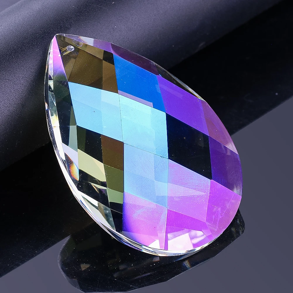 75mm AB Crystal Teardrop Prism Suncatcher Faceted Pendant Rainbow Light Catcher Hanging Chandelier Window Home Decor DIY
75mm AB Crystal Teardrop Prism Suncatcher Faceted Pendant Rainbow Light Catcher Hanging Chandelier Window Home Decor DIY