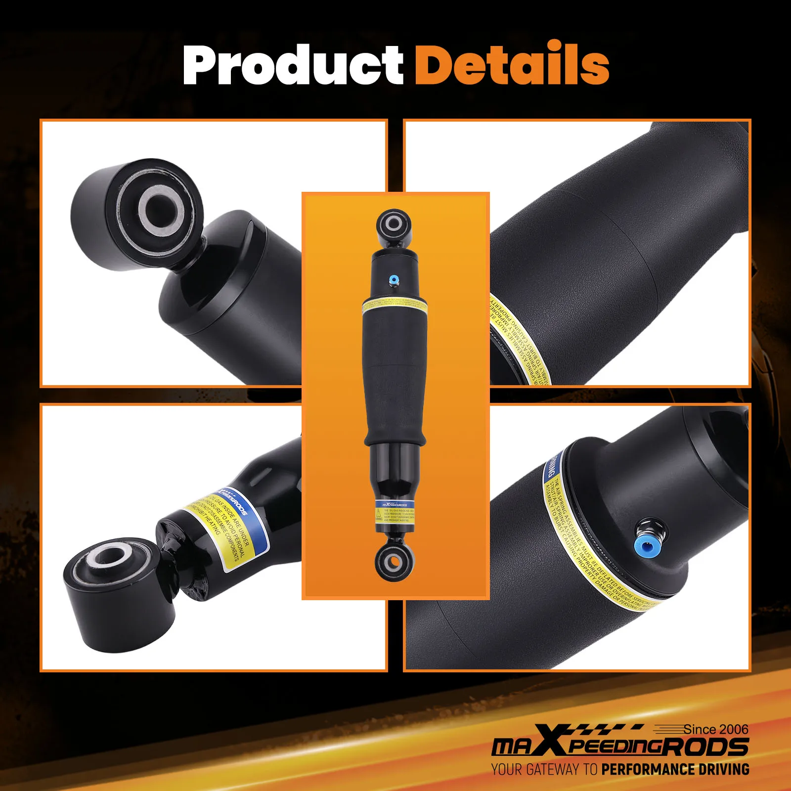 Pair Rear Air Shock Absorber Strut for Nissan Armada 5.6L 2008-2015 56200ZV60A
Pair Rear Air Shock Absorber Strut for Nissan Armada 5.6L 2008-2015 56200ZV60A