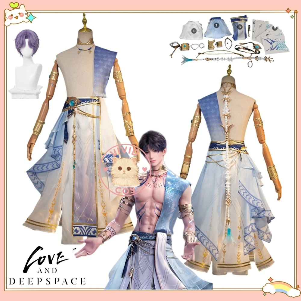 Game Love and Deepspace Cosplay Costume Anime Rafayel Role Playing Poseidon of Lemuria High-quality Uniform for Men Comic Con
Game Love and Deepspace Cosplay Costume Anime Rafayel Role Playing Poseidon of Lemuria High-quality Uniform for Men Comic Con