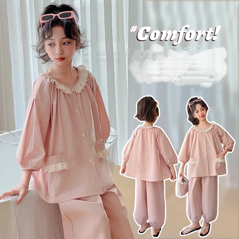 Baby Girls PJ Top+Bottom Sleepwear Set Kids Pajamas Suit Coat Style Sweetheart Daily Home-Wearing Princess Nightgowns Size 4-14Y
Baby Girls PJ Top+Bottom Sleepwear Set Kids Pajamas Suit Coat Style Sweetheart Daily Home-Wearing Princess Nightgowns Size 4-14Y