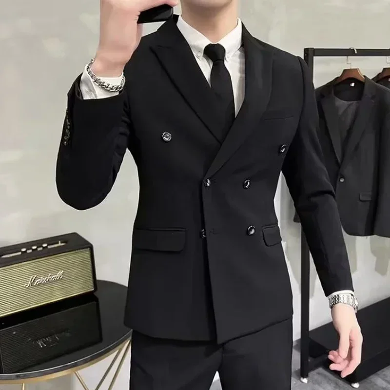 Plus Size 5XL Men Double Breasted Suit Jacket Autumn Spring Business Slim Blazer Hombre Streetwear Party Wedding Costume Homme
Plus Size 5XL Men Double Breasted Suit Jacket Autumn Spring Business Slim Blazer Hombre Streetwear Party Wedding Costume Homme