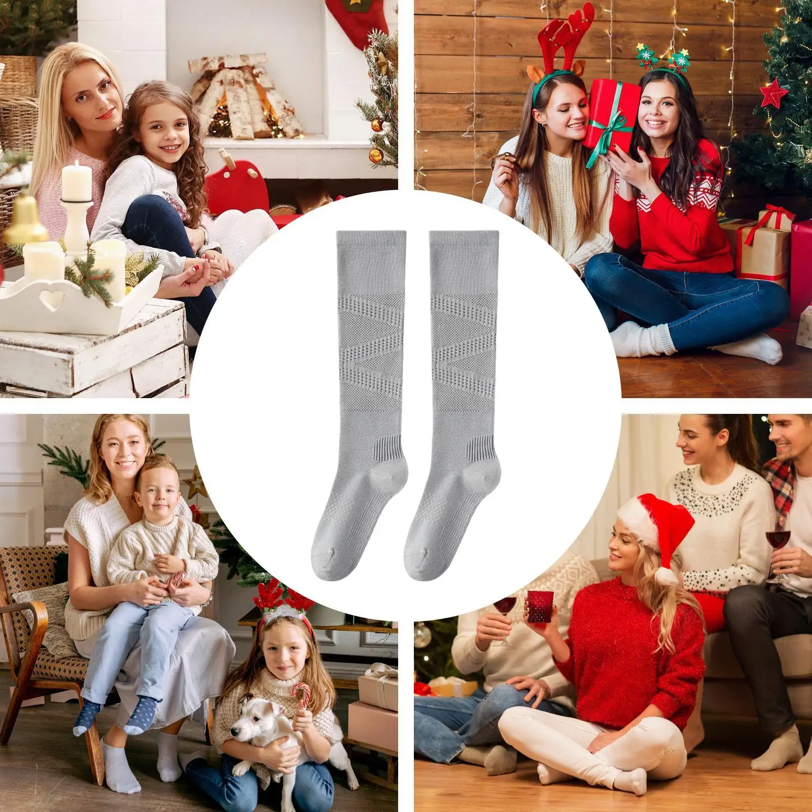 Compression Stockings For Women Breathable Non-Slip Circulation Support Sports Knee High Socks For Women For Daily Travel Gym
Compression Stockings For Women Breathable Non-Slip Circulation Support Sports Knee High Socks For Women For Daily Travel Gym