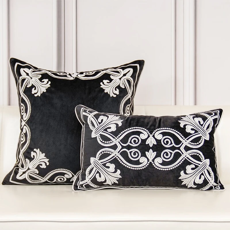 European Velvet Embroidered Flower Cushion Cover High Quality Pillow Cover Decoration for Home Living Room Sofa
European Velvet Embroidered Flower Cushion Cover High Quality Pillow Cover Decoration for Home Living Room Sofa